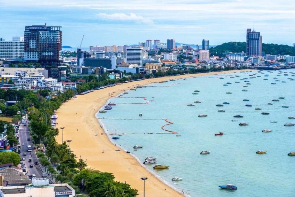Central Pattaya - Sea View Large Balcony Condo With Infinity Pool 외부 사진