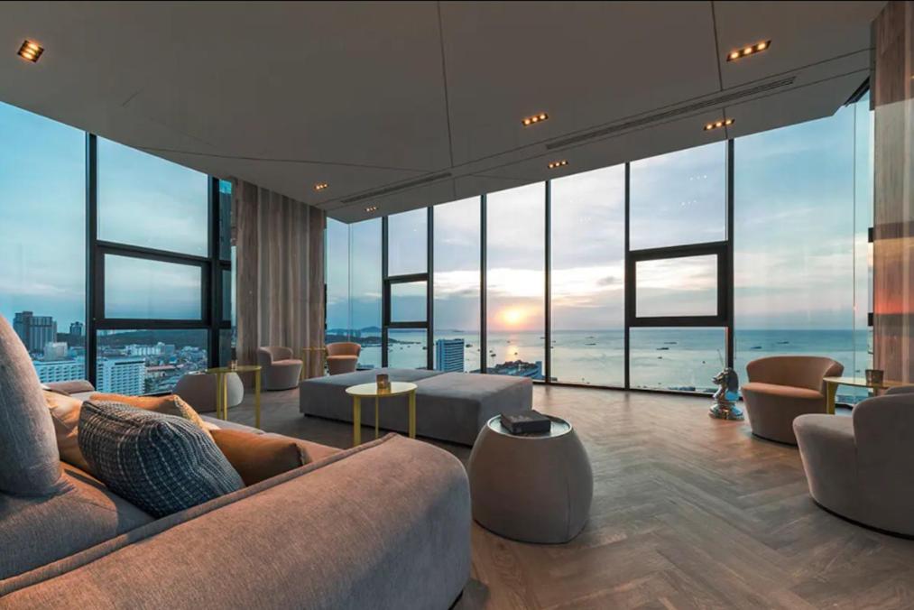 Central Pattaya - Sea View Large Balcony Condo With Infinity Pool 외부 사진