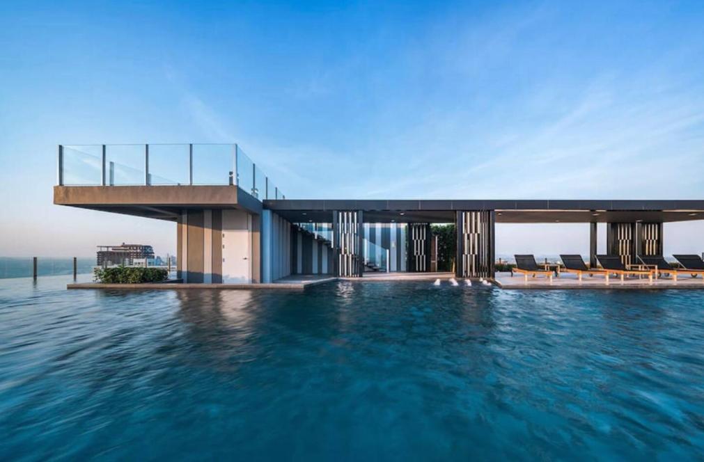 Central Pattaya - Sea View Large Balcony Condo With Infinity Pool 외부 사진