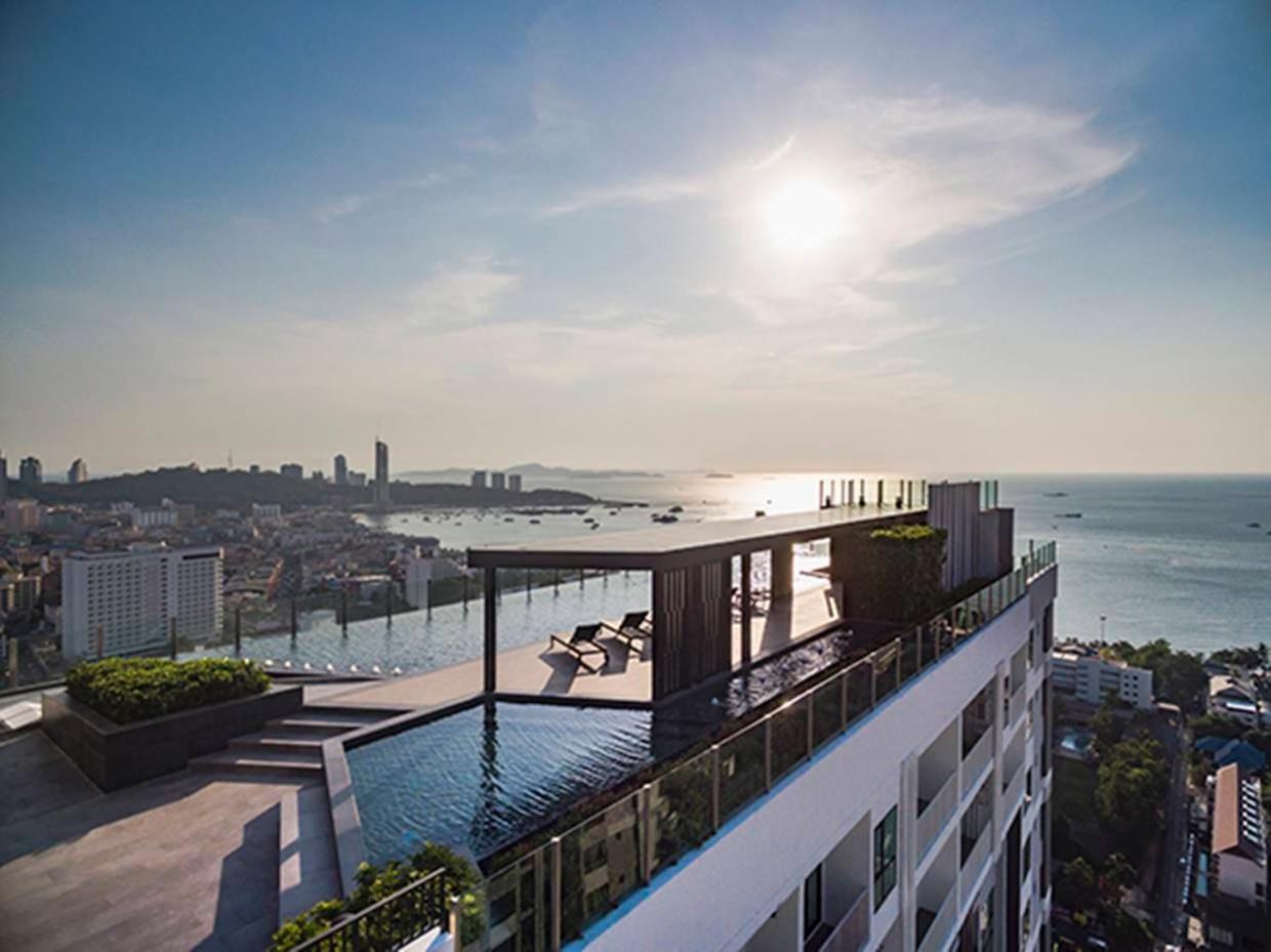 Central Pattaya - Sea View Large Balcony Condo With Infinity Pool 외부 사진