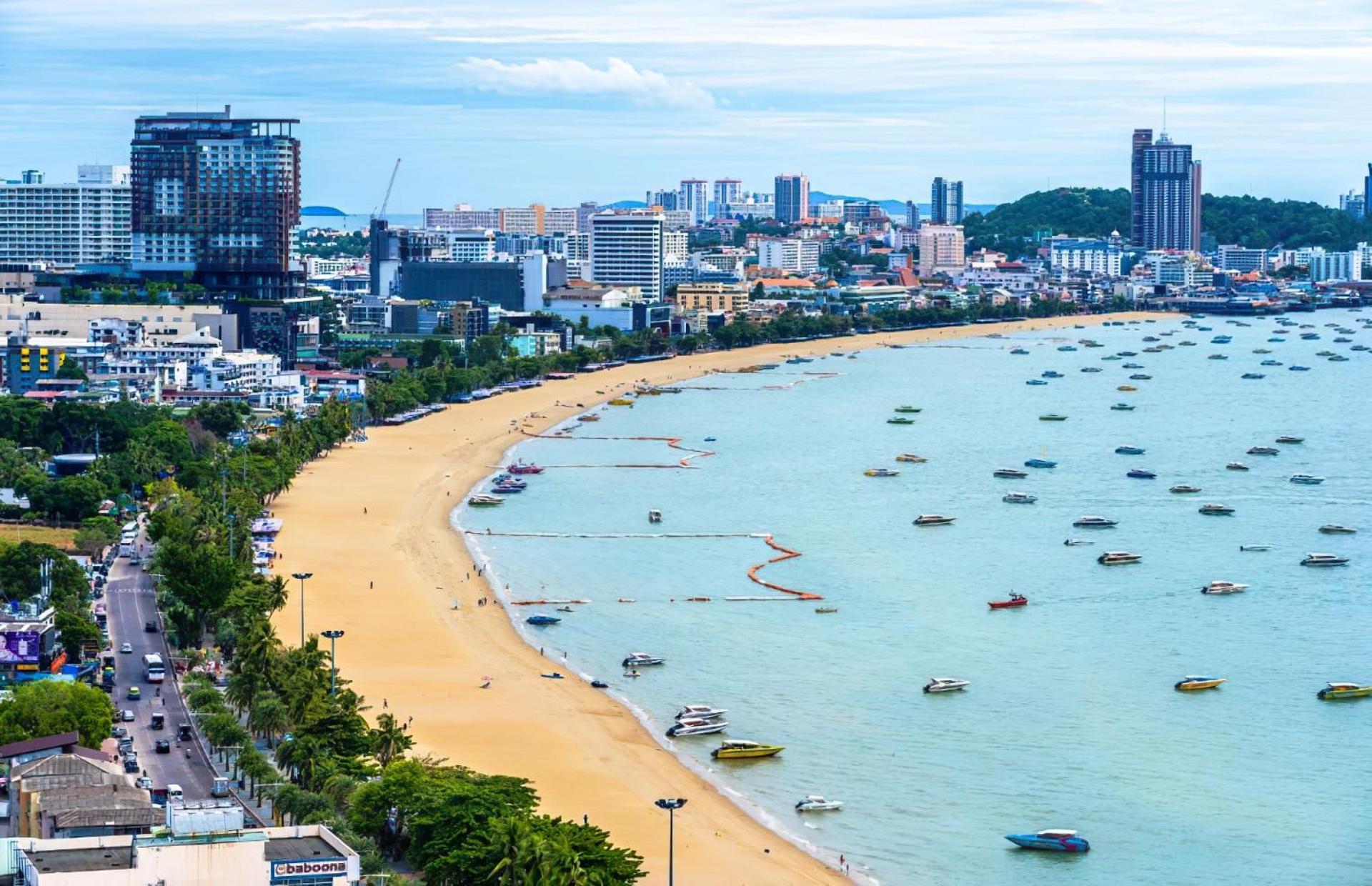 Central Pattaya - Sea View Large Balcony Condo With Infinity Pool 외부 사진